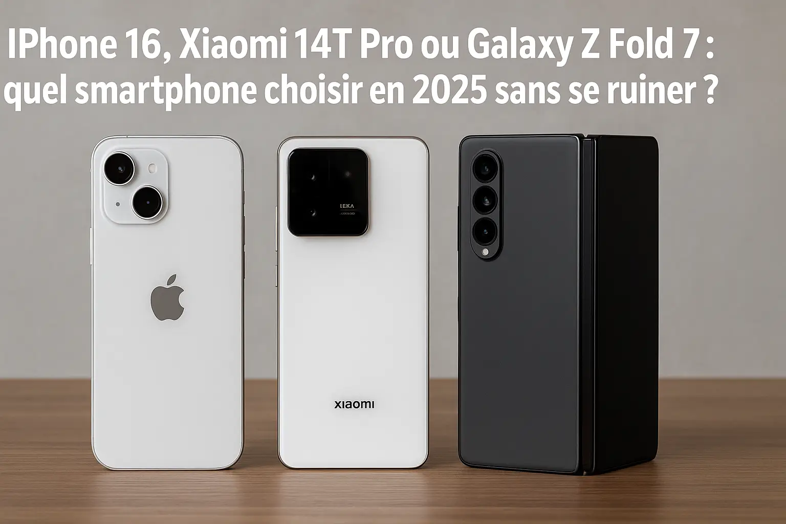 iPhone 16, Xiaomi 14T Pro ou Galaxy Z Fold 7 : quel smartphone choisir en 2025 sans se ruiner ?