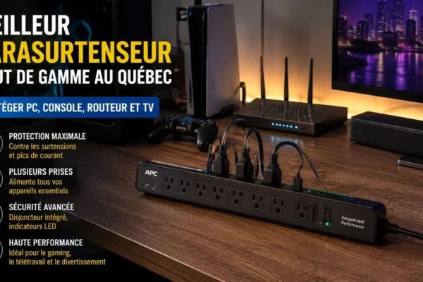 Meilleur parasurtenseur haut de gamme au Québec : protéger PC, console, routeur et TV