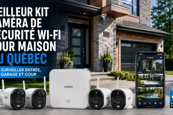 Meilleur kit caméra de sécurité Wi‑Fi pour maison au Québec : surveiller entrée, garage et cour