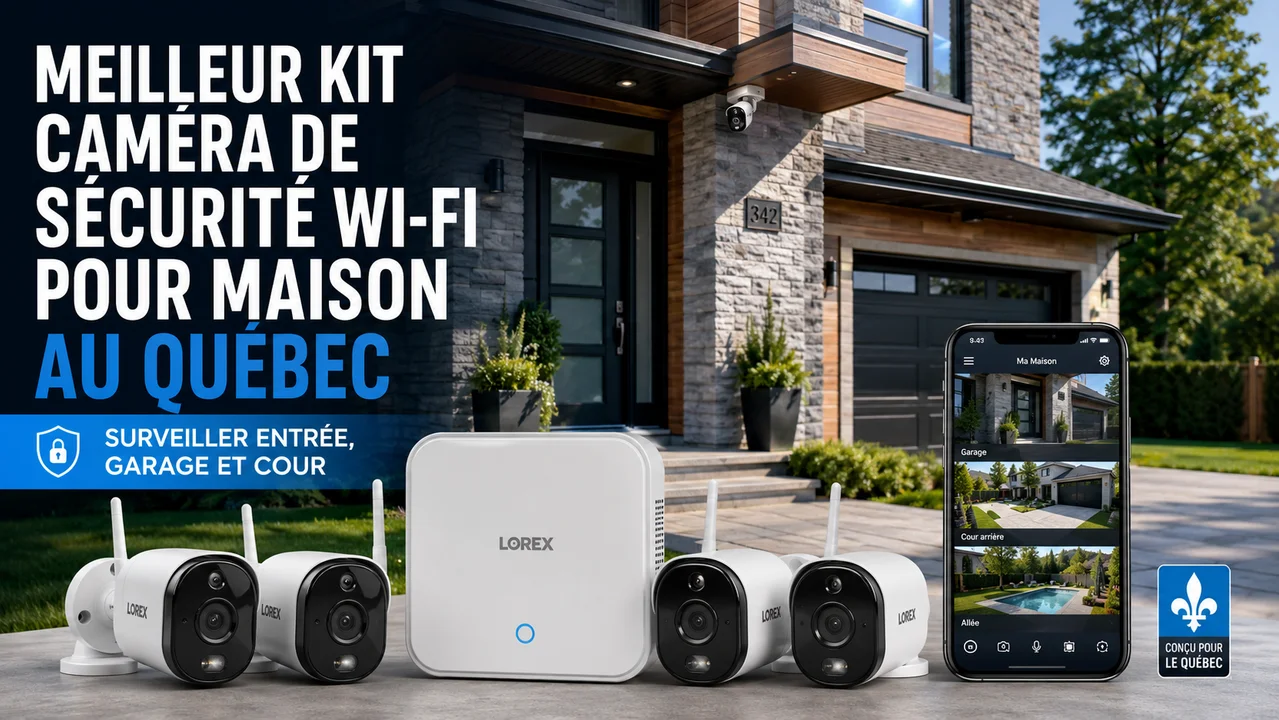 Meilleur kit caméra de sécurité Wi‑Fi pour maison au Québec : surveiller entrée, garage et cour