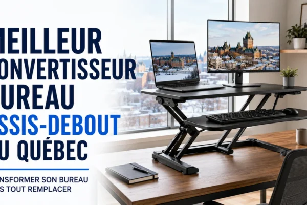 Meilleur convertisseur bureau assis-debout au Québec : transformer son bureau sans tout remplacer