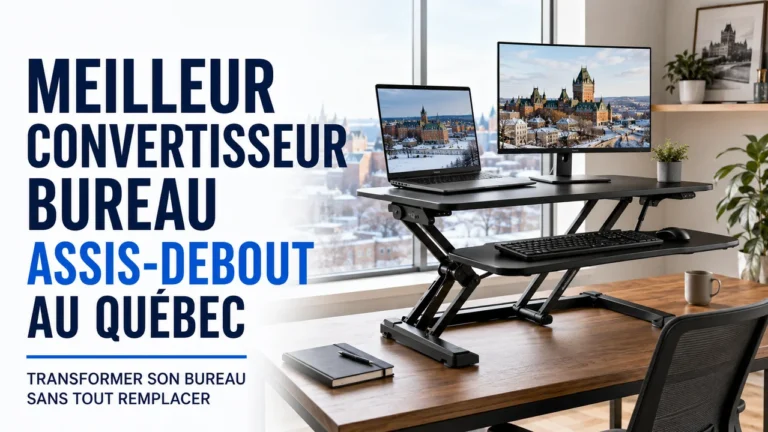 Meilleur convertisseur bureau assis-debout au Québec : transformer son bureau sans tout remplacer