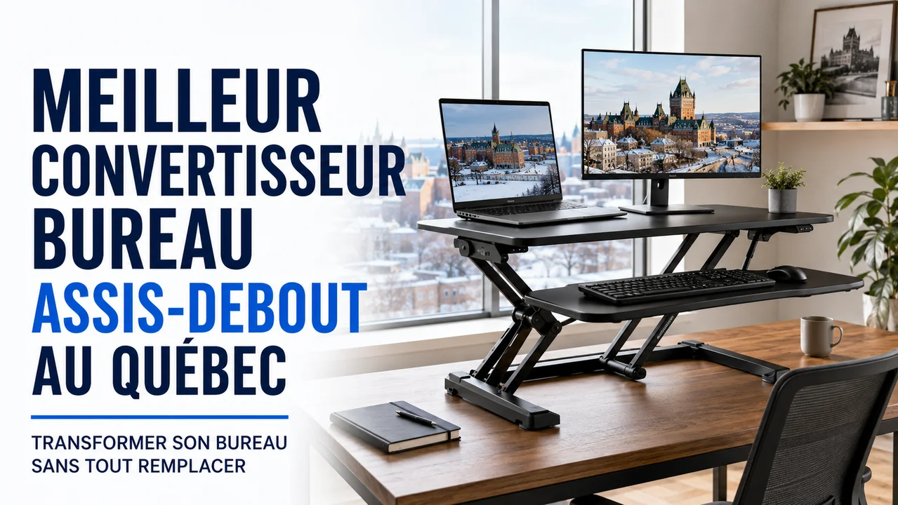 Meilleur convertisseur bureau assis-debout au Québec : transformer son bureau sans tout remplacer