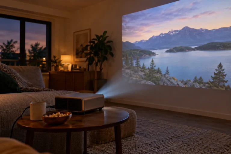 Meilleur projecteur portable au Québec : bureau et cinéma maison sans grosse installation