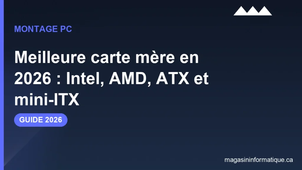 Meilleure carte mere 2026 Quebec : Gigabyte B850 Aorus, MSI Tomahawk et ASUS ROG compares