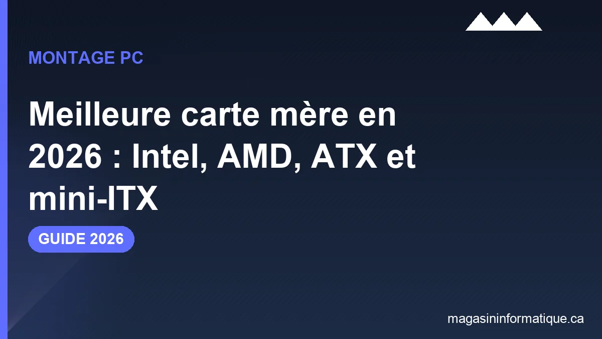 Meilleure carte mere 2026 Quebec : Gigabyte B850 Aorus, MSI Tomahawk et ASUS ROG compares