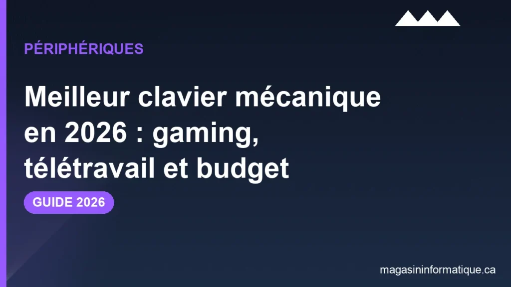 Meilleur clavier mecanique 2026 Quebec : Keychron Q1 Max, Ducky One 3, RK61 et Wooting compares