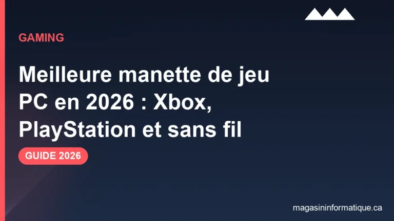 Meilleure manette pc 2026 Quebec : Xbox Wireless, 8BitDo Ultimate, DualSense et GameSir compares