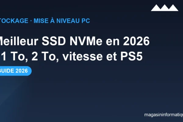 Meilleur SSD NVMe 2026 Quebec : Samsung 990 Pro, WD Black SN850X, Crucial T500 et Kingston KC3000 compares